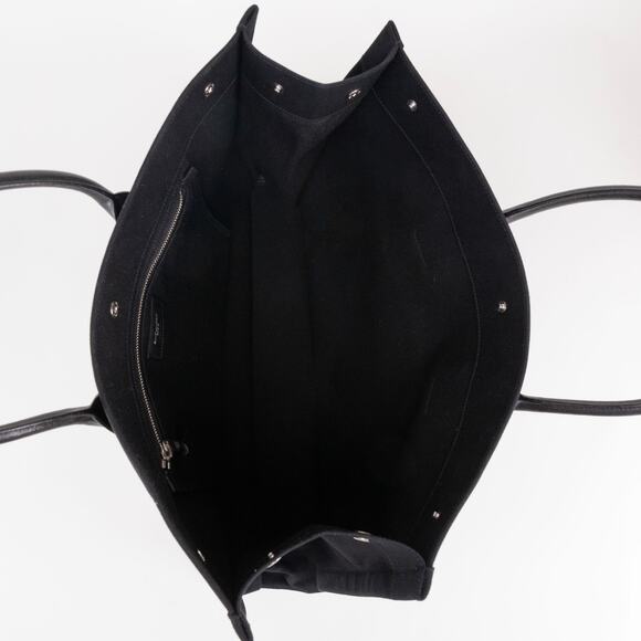 Saint Laurent Rive Gauche Canvas Tote Black&White - Picture 5 of 10